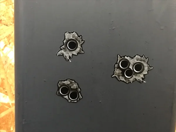 Bullets 9 × 19 mm BULLET HOLES (METAL)