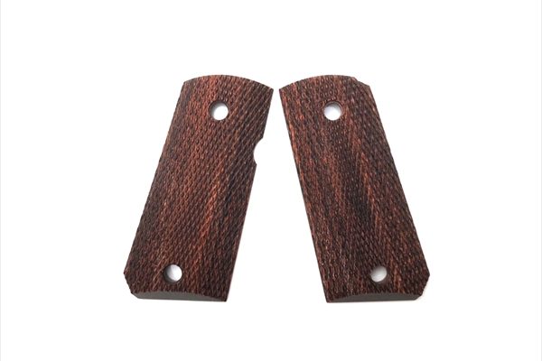 Wood Grip detonics. 45 (Full checker / Brown)