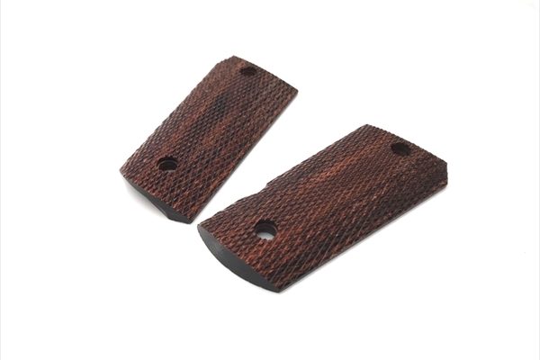 Wood Grip detonics. 45 (Full checker / Brown)