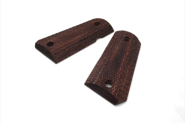 Wood Grip detonics. 45 (Full checker / Brown)