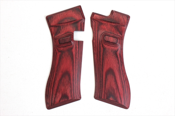 Wood Grip Glock 17 / 18C (Smooth / Red)