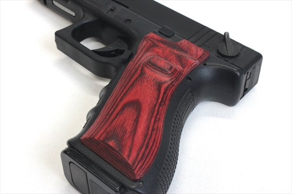 Wood Grip Glock 17 / 18C (Smooth / Red)