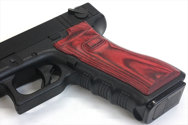 Wood Grip Glock 17 / 18C (Smooth / Red)