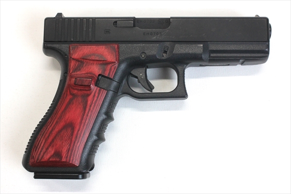 Wood Grip Glock 17 / 18C (Smooth / Red)