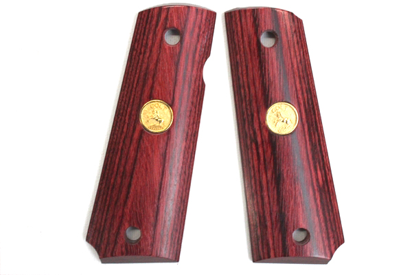 Wood Grip Government / 45 AUTO (Medal / Red)