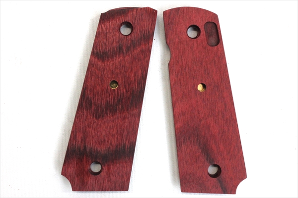 Wood Grip Government / 45 AUTO (Medal / Red)