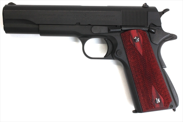 Wood Grip Government / 45 AUTO (Diamond Checker / Red)