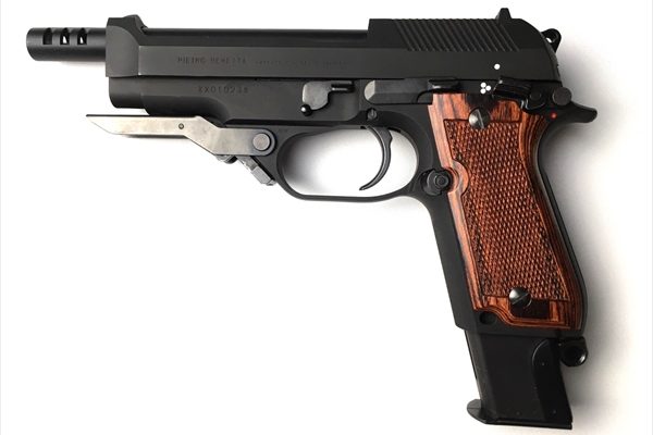 Wood Grip KSC M93R (Checker / Brown)