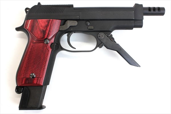 Wood Grip KSC M93R(Checker / Red)