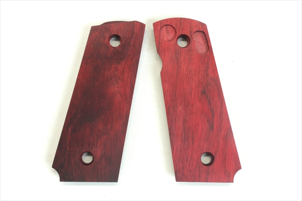 Wood Grip V10 ULTRA COMPACT (Checker/Red)