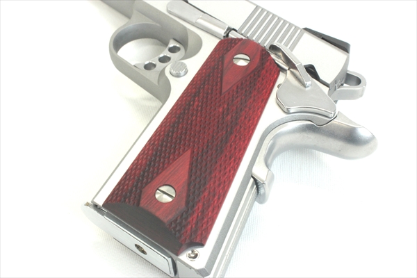 Wood Grip V10 ULTRA COMPACT (Checker/Red)