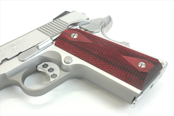 Wood Grip V10 ULTRA COMPACT (Checker/Red)