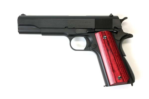 Wood Grip Government / 45 AUTO (Smooth / Red)