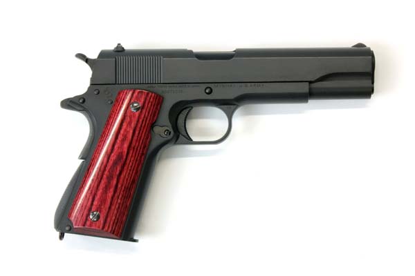 Wood Grip Government / 45 AUTO (Smooth / Red)